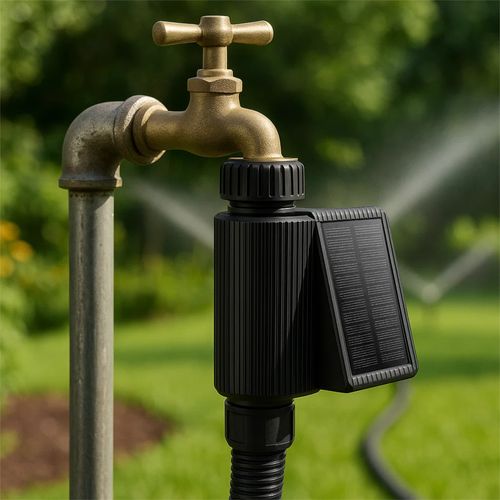Ogrodowy Zawór Wody z Panelem Solarnym Automatyczne Nawadnianie WiFi Tuya na Arena.pl