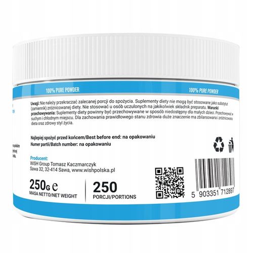 INOSITOL 100% CZYSTY Witamina B8 1000mg 250g na Arena.pl