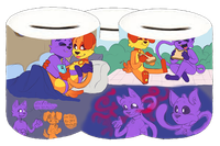 Skarbonka Ceramiczna - Catnap - Smiling Critters