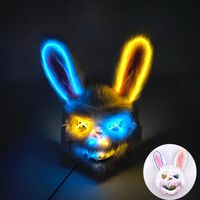 Maska LED Krwawa Futrzana Niedźwiedzia Kolor: Bunny 5