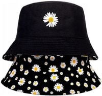 Kapelusz Czapka BUCKET RYBACKI dwustronn stokrotki