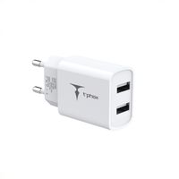 Ładowarka sieciowa T-PHOX POCKET SERIES 2xUSB TCC-224 12W 2.4A WHITE