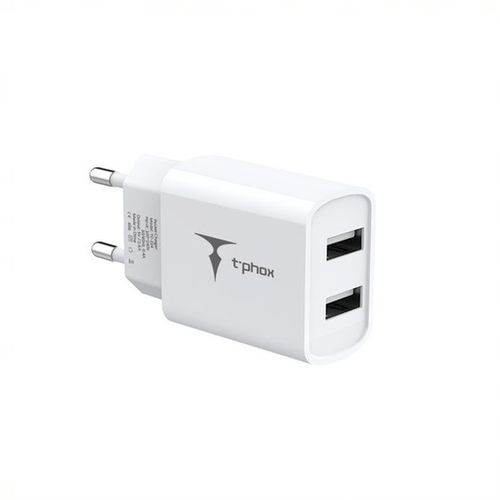 Ładowarka sieciowa T-PHOX POCKET SERIES 2xUSB TCC-224 12W 2.4A WHITE na Arena.pl
