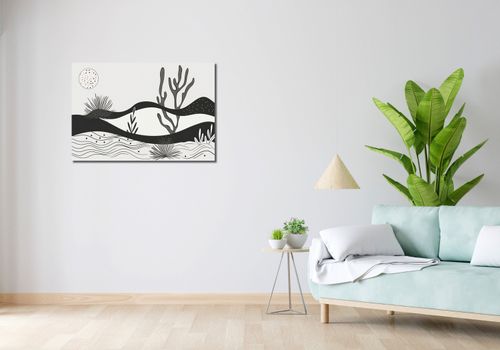 Obraz 90x60cm Ogród przy Nocy na Arena.pl