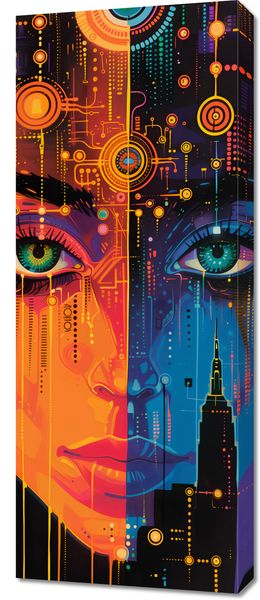 Obraz 40x100cm Cyfrowa Psyche zdjęcie 1