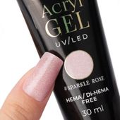 Akrylożel żel budujący do przedłużania AcrylGel MollyNails Rose 30 ml