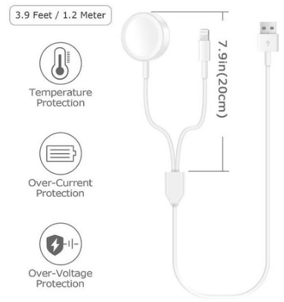 ŁADOWARKA 2w1 APPLE WATCH IPHONE XJ02 na Arena.pl