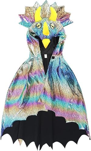 Dziecięca Peleryna Dinozaur Kaptur Kostium Halloween XS/S 110-120cm na Arena.pl