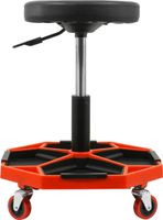 TABORET WARSZTATOWY OBROTOWY GARAŻOWY STOŁEK SIEDZISKO KRZESŁO KÓŁKACH 360°