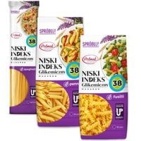 Polmak Makaron z niskim glikemicznym penne świderki spaghetti 250 g x 3