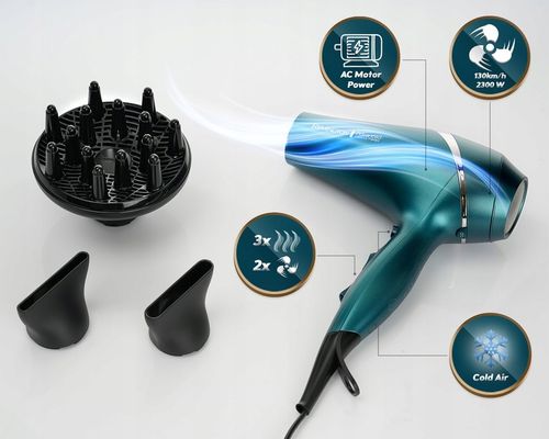 SUSZARKA DO WŁOSÓW REMINGTON Z JONIZACJĄ UV + DYFUZOR SENSOR SILNIK na Arena.pl