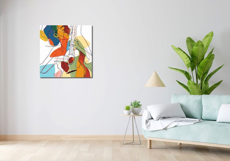 Obraz 70x70cm Wewnętrzna Muza zdjęcie 2