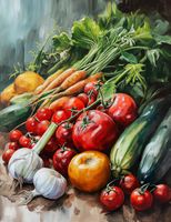 Plakat 50x65cm Bogactwo Ogrodowych Zbiorów