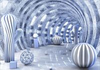FOTOTAPETA FLIZ optyczna Tunel 3D kule 200x140