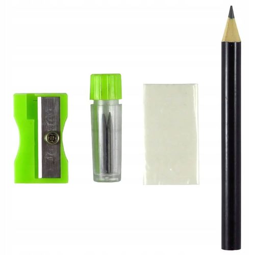 ZESTAW GEOMETRYCZNY 10 ELEMENTÓW COLORINO ZIELONY na Arena.pl