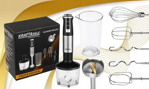 BLENDER RĘCZNY MIKSER WIELOFUNKCYJNY TRYB TURBO 1500 W KRUSZY LÓD 7W1 na Arena.pl