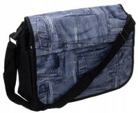 młodzieżowa torba z poliestru z szerokim, regulowanym paskiem - loren