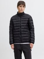 Jack&Jones męska kurtka puchowa JJEBRADLEY LIGHT PUFFER COLLAR NOOS 12280971 BLACK L