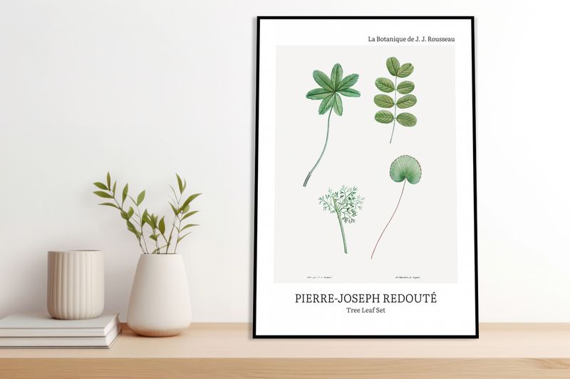 Obraz 40x60cm Design Tree Leaf Set, Redoute Vintage do Salonu zdjęcie 4