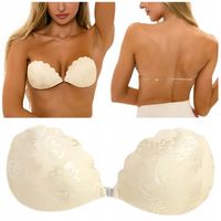 Biustonosz Do Odkrytych Pleców Samonośny Stanik Zapinany Z Przodu Push Up B