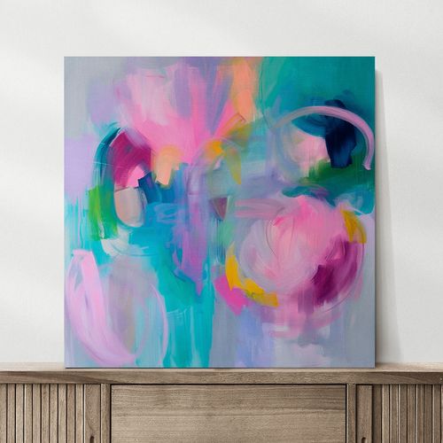 Obraz na płótnie abstrakcja kolorowa 70x70 cm na Arena.pl