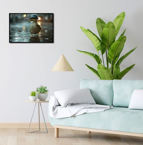 Plakat 60x40cm Kaczka w Kapeluszu na Arena.pl