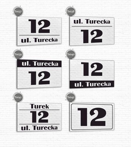 Tabliczka adresowa Numer domu Tablica adres posesji Metal ALUMINIUM 30x20cm na Arena.pl