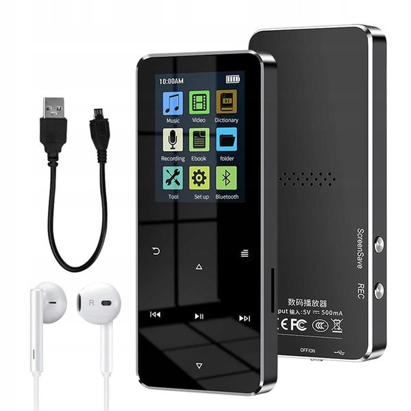 MP3 PLAYER 16GB BLUETOOTH 5.0 RADIOODTWARZACZ zdjęcie 1