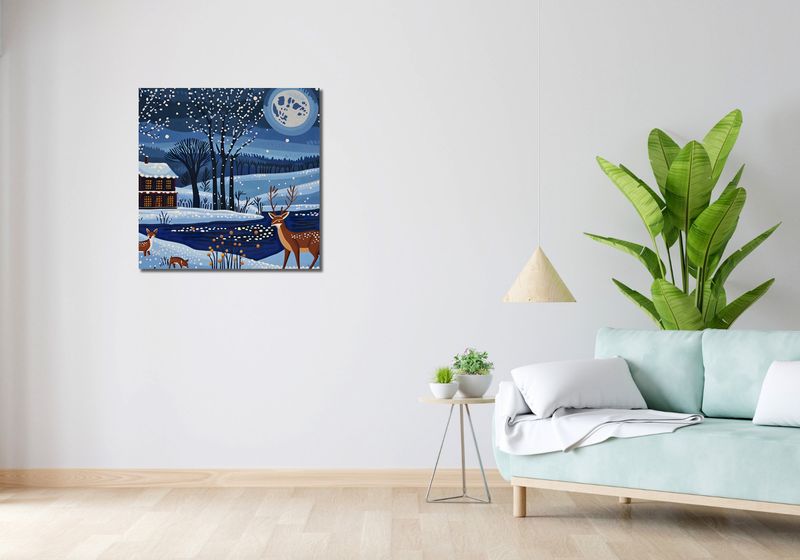 Obraz 70x70cm Przyszła Zima zdjęcie 2