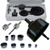 OTWORNICE do DREWNA FREZY DO DREWNA ZESTAW OTWORNIC DO DREWNA 19-64mm 11szt