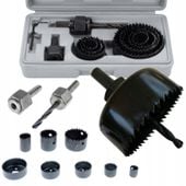 OTWORNICE do DREWNA FREZY DO DREWNA ZESTAW OTWORNIC DO DREWNA 19-64mm 11szt