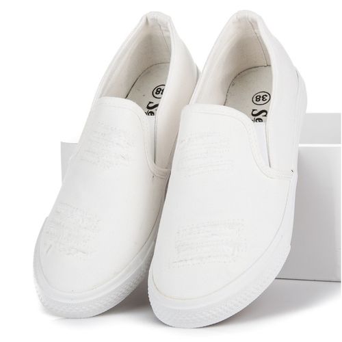 Białe trampki slip on r.37 na Arena.pl