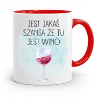 Kubek Czerwony Dla Dziewczyny Szansa Na Wino Z Nadrukiem Ze Zdjęciem