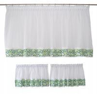 Komplet kuchenny firana zazdrostka liście monstera