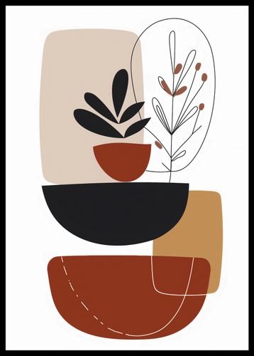 Plakat 42x59,4cm Botaniczna Abstrakcja na Arena.pl