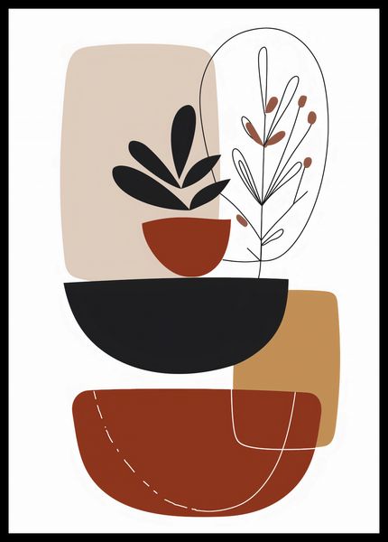Plakat 42x59,4cm Botaniczna Abstrakcja zdjęcie 2