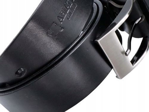 SKÓRZANY PASEK MĘSKI DO SPODNI BRĄZOWY SZEROKI PAS DO JEANSÓW GRUBA SKÓRA na Arena.pl