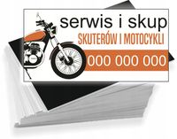 Wizytówki firmowe 100szt DUŻO WZORÓW do wyboru SKUP SERWIS MOTOCYKLI