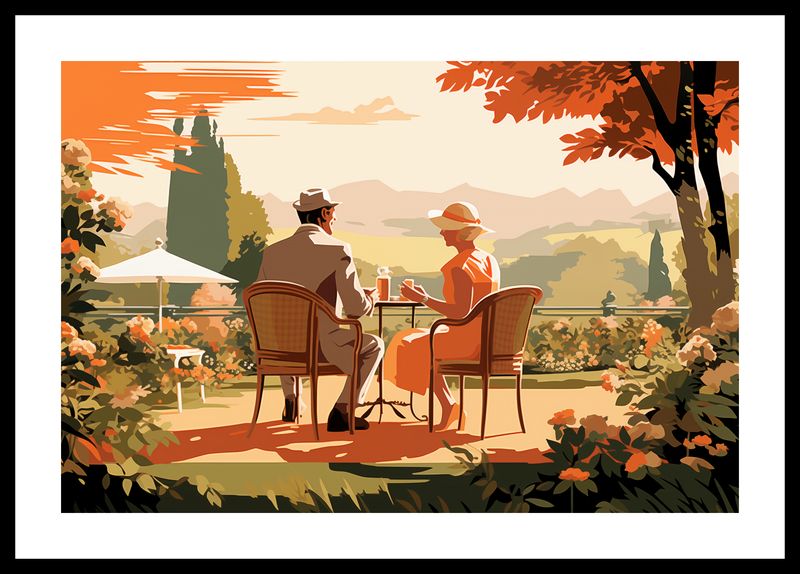 Plakat 45x30cm Retro Randka zdjęcie 3