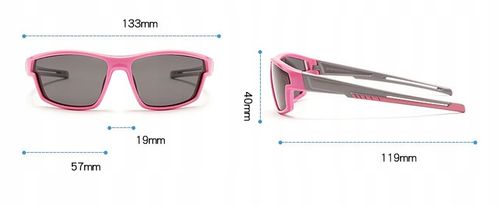 Dziecięce 5-9 lat Okulary przeciwsłoneczne z Polaryzacją dla dzieci SZARE na Arena.pl