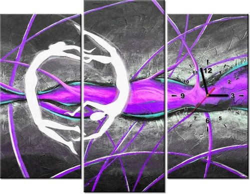 90CM 70 ZEGAR 3 ELEM POSTACIE TAŃCU SCIENNY DRUK na Arena.pl