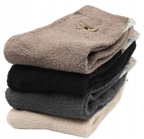 4x Bawełniane skarpetki damskie Ciepłe MIĘCIUTKIE skarpety BUKLA 39-42 na Arena.pl