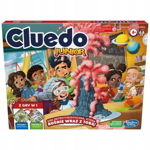 HASBRO GRA CLUEDO JUNIOR PLUS 2W1 PL F6419 na Arena.pl