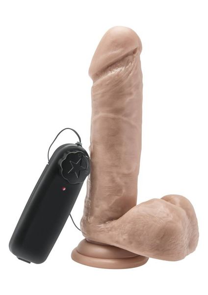 Wibrator Stojący Penis Z Dużymi Jądrami - Get Real 7" 19,2Cm zdjęcie 2