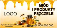 BANER OCZKOWANY reklamowy 100x50 cm różne wzory MIÓD PRODUKTY PSZCZELE