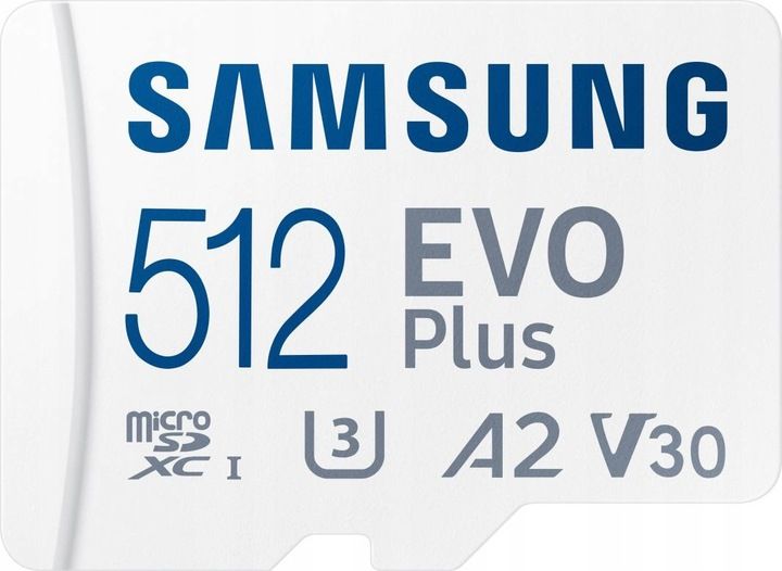 Karta pamięci micro SD SAMSUNG EVO Plus 512GB 160MB/s V30 2024 zdjęcie 2