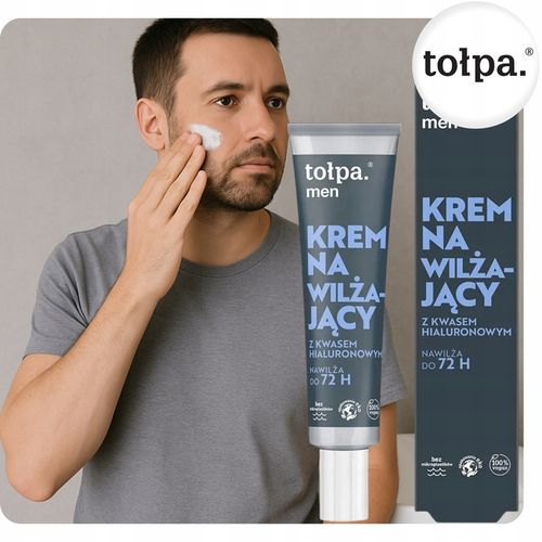 Krem Nawilżający dla Mężczyzn z Kwasem Hialuronowym Łagodzący 40 ml Tołpa na Arena.pl