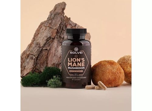 SolveLabs Lion's Mane Soplówka jeżowata 10:1 60kap na Arena.pl
