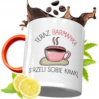 Kubek Pomarańczowy Dla Barmana Prezent Z Nadrukiem Ze Zdjęciem