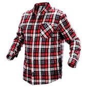 koszula flanelowa krata czerwono-czarno-biała rozmiar l - t n81-540-l